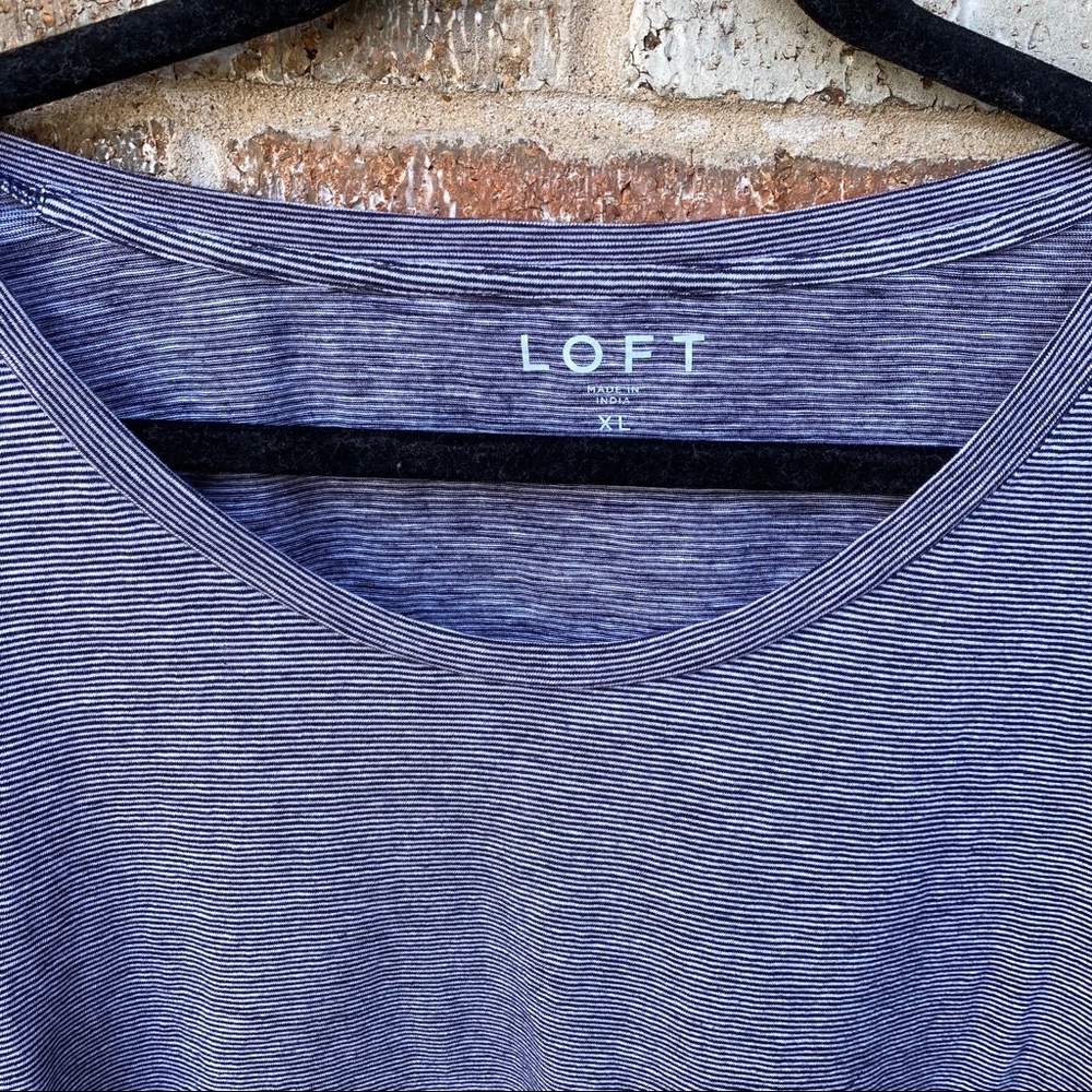 Microstripe Long Sleeved Tee